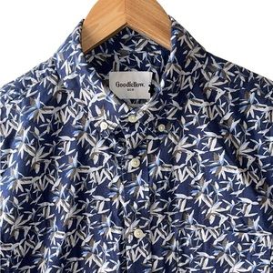 Goodfellow & Co Size XXL Slim Fit Floral Tropical Print Button
Front Camp Shirt